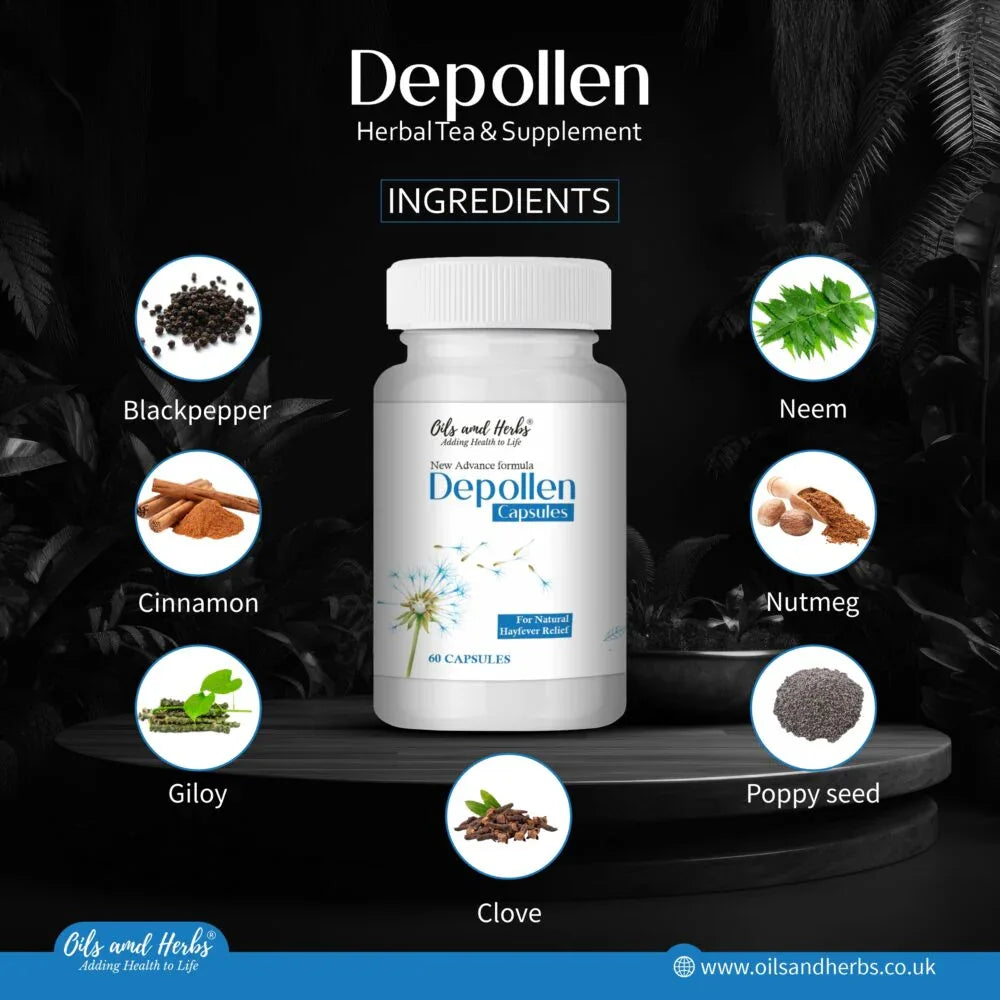Oils & Herbs – Depollen Tea & Supplement Bundle - The Wellness Store®