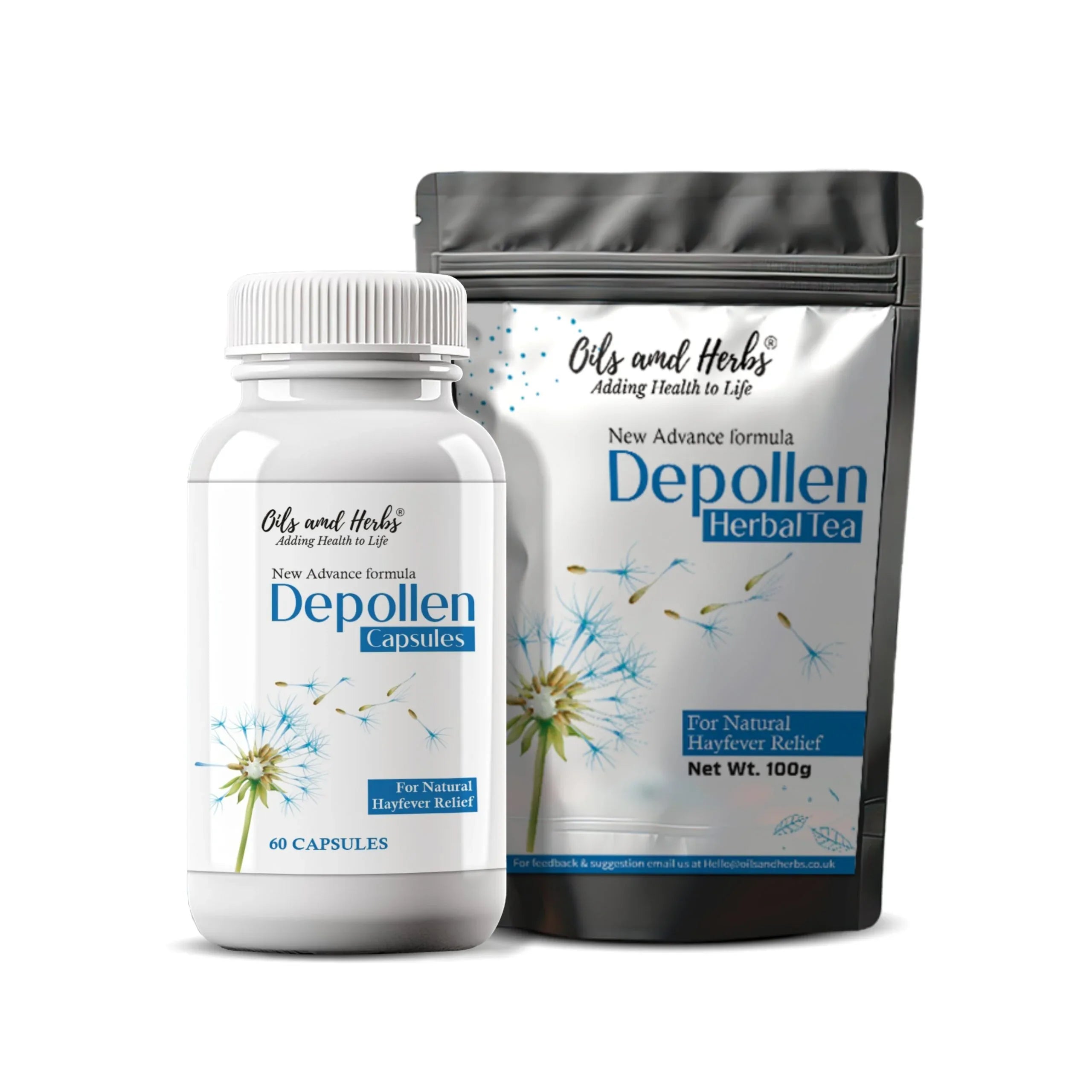 Oils & Herbs – Depollen Tea & Supplement Bundle - The Wellness Store®
