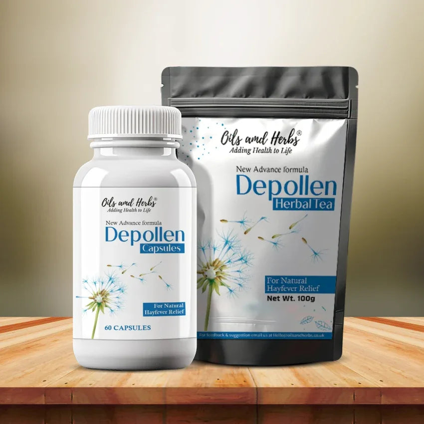 Oils & Herbs – Depollen Tea & Supplement Bundle - The Wellness Store®