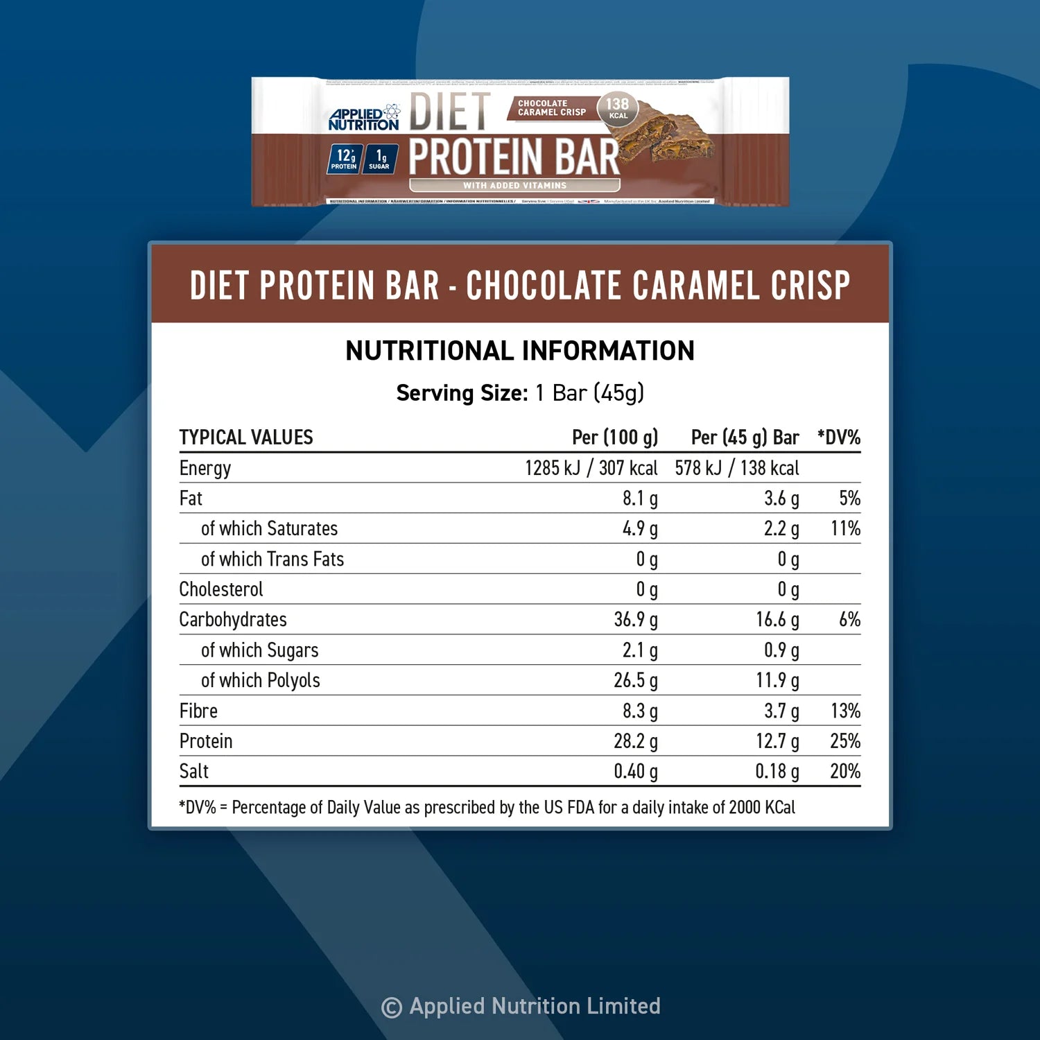 Applied Nutrition - Diet Protein Bar - 45g
