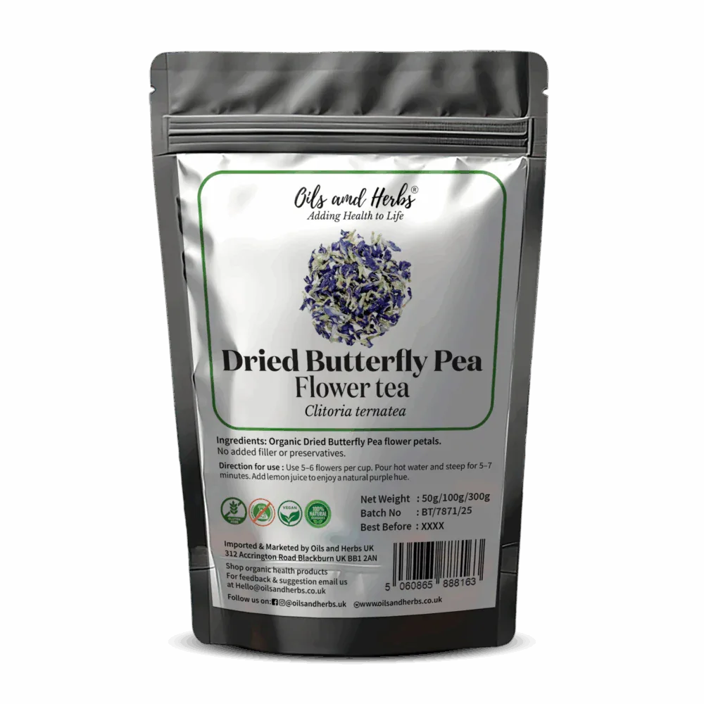 Oils & Herbs – Butterfly Pea Flower Tea – Loose Whole Blossoms - The Wellness Store®