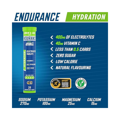 Applied Nutrition - Endurance Hydration Electrolyte Tablets - 20 Tablets