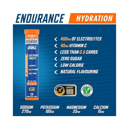 Applied Nutrition - Endurance Hydration Electrolyte Tablets - 20 Tablets