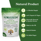 Nture - Organic Fenugreek Capsules for Men 500mg - 60 Vegan Capsules