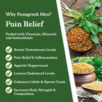 Nture - Organic Fenugreek Capsules for Men 500mg - 60 Vegan Capsules
