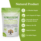 Nture - Organic Fenugreek Capsules for Women 500mg - 60 Vegan Capsules
