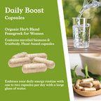 Nture - Organic Fenugreek Capsules for Women 500mg - 60 Vegan Capsules