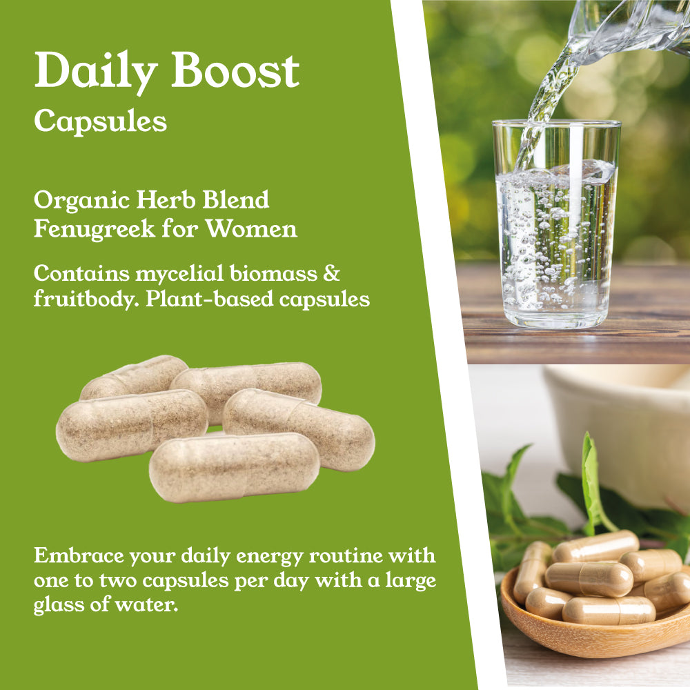 Nture - Organic Fenugreek Capsules for Women 500mg - 60 Vegan Capsules