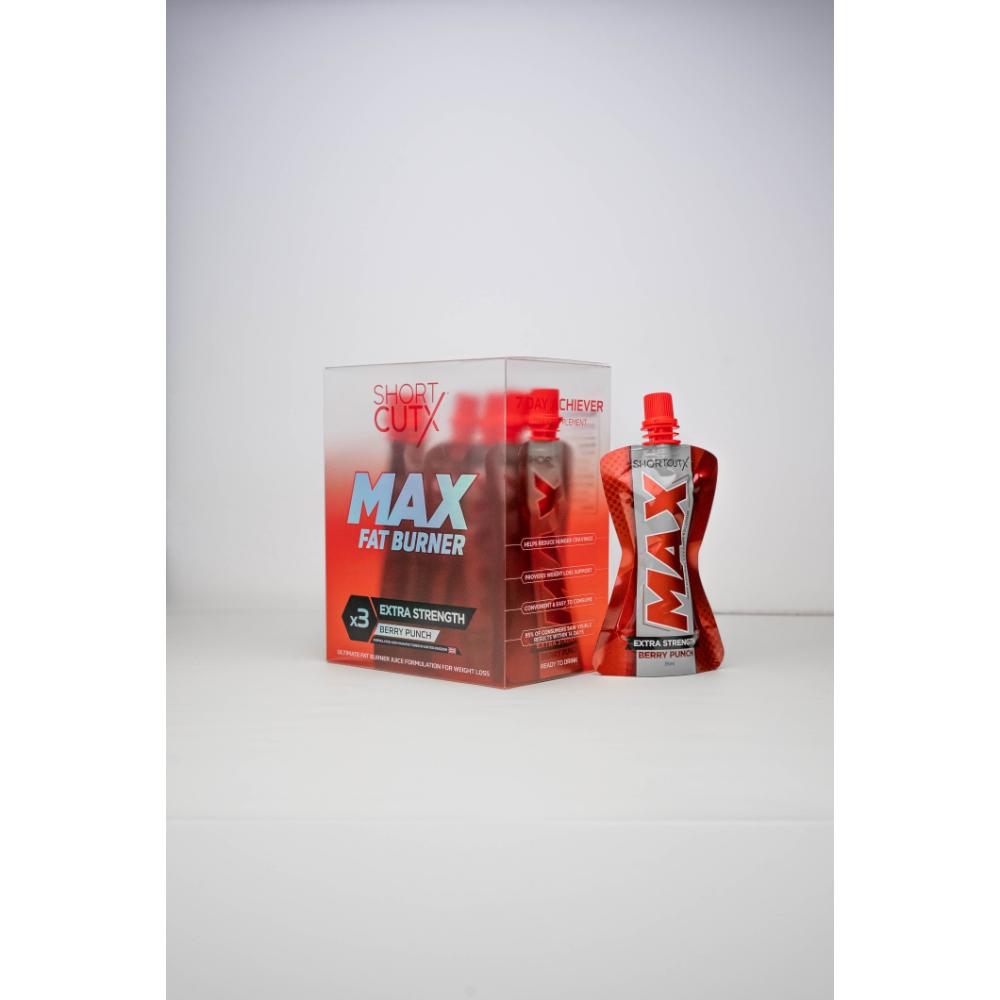 ShortCutX - Max Fat Burner Berry Punch - 7 Sachets x 50ml