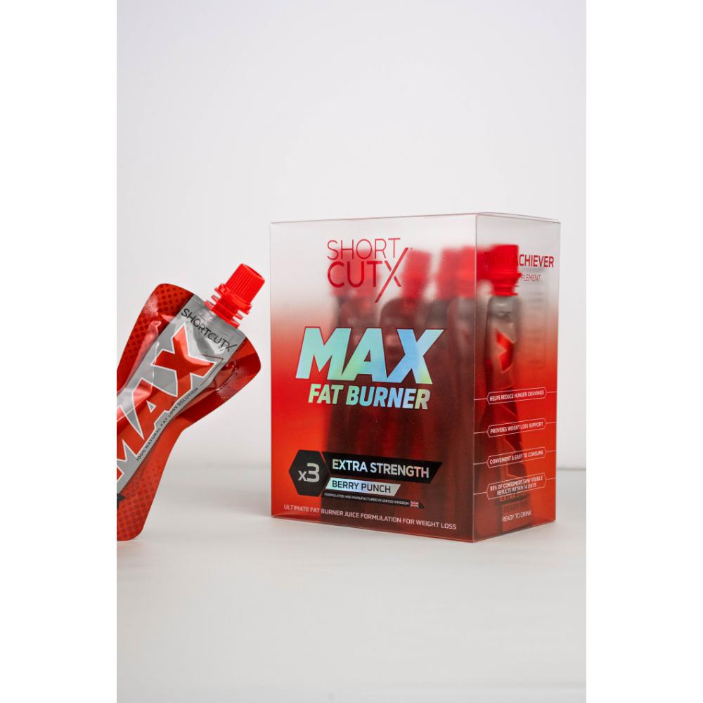 ShortCutX - Max Fat Burner Berry Punch - 7 Sachets x 50ml