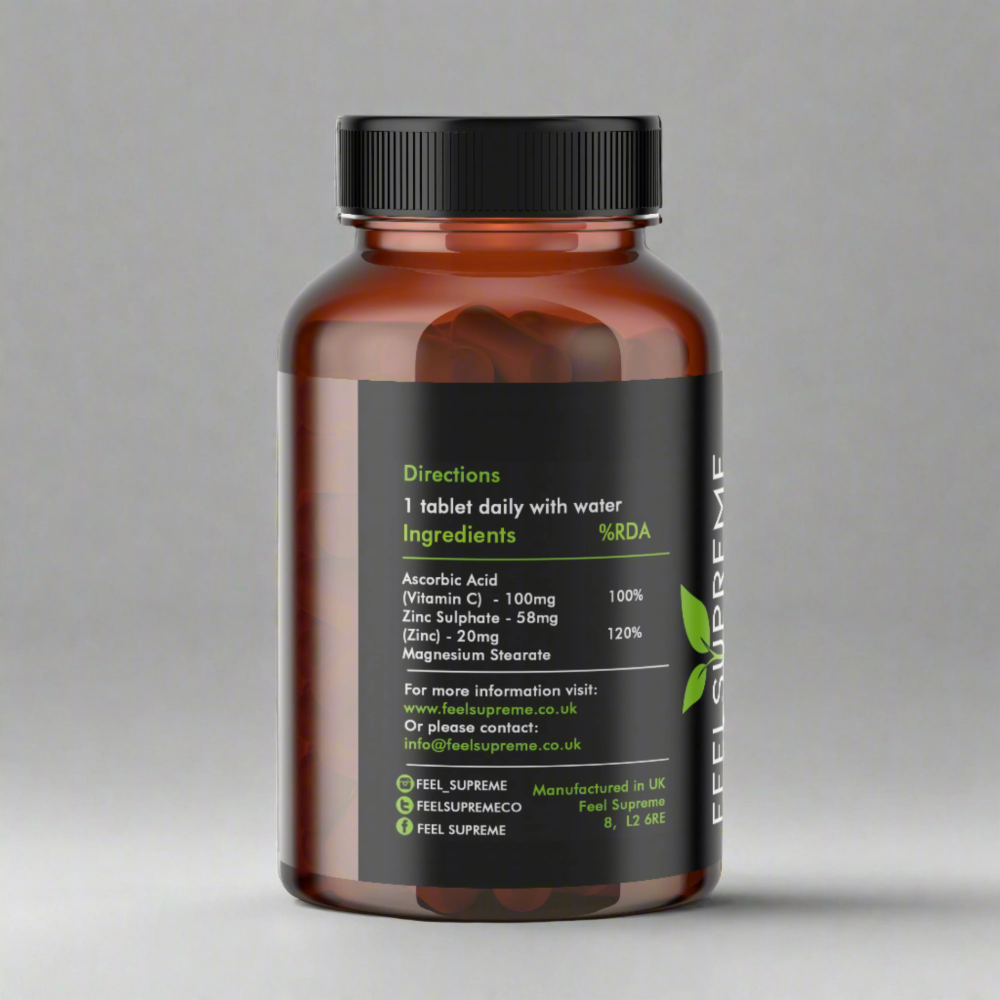Feel Supreme - Zinc with Vitamin C - 60 Capsules