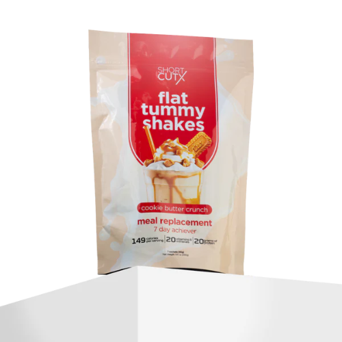 ShortCutX - Flat Tummy Shakes: Cookie Butter Crunch - 7 Sachets x 40g