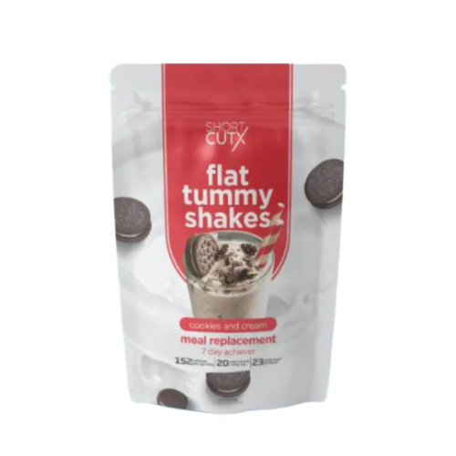 ShortCutX - Flat Tummy Shakes: Cookies and Cream - 7 Sachets x 40g