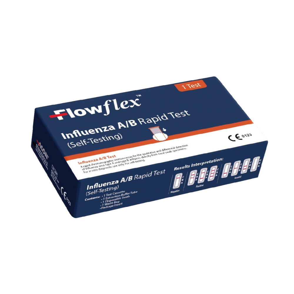 FlowFlex - Influenza self test kit – Detects Influenza A & B Antigens