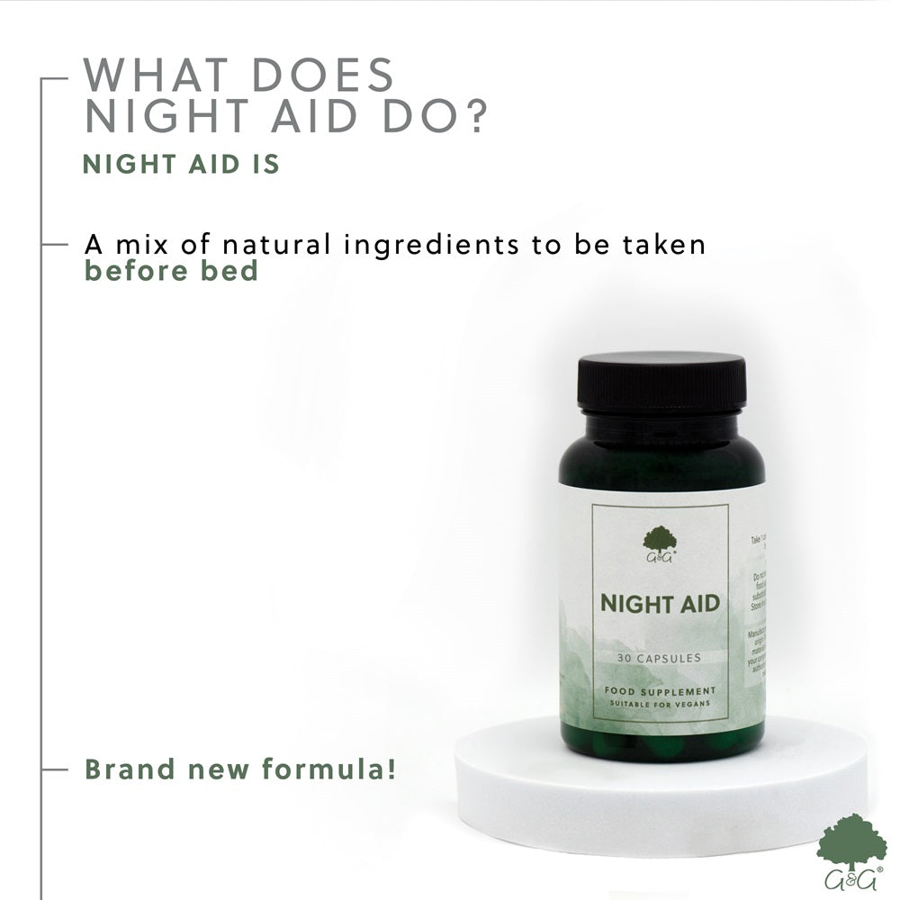 G&G Vitamins - Night Aid Sleep Support - 30 Vegan Capsules
