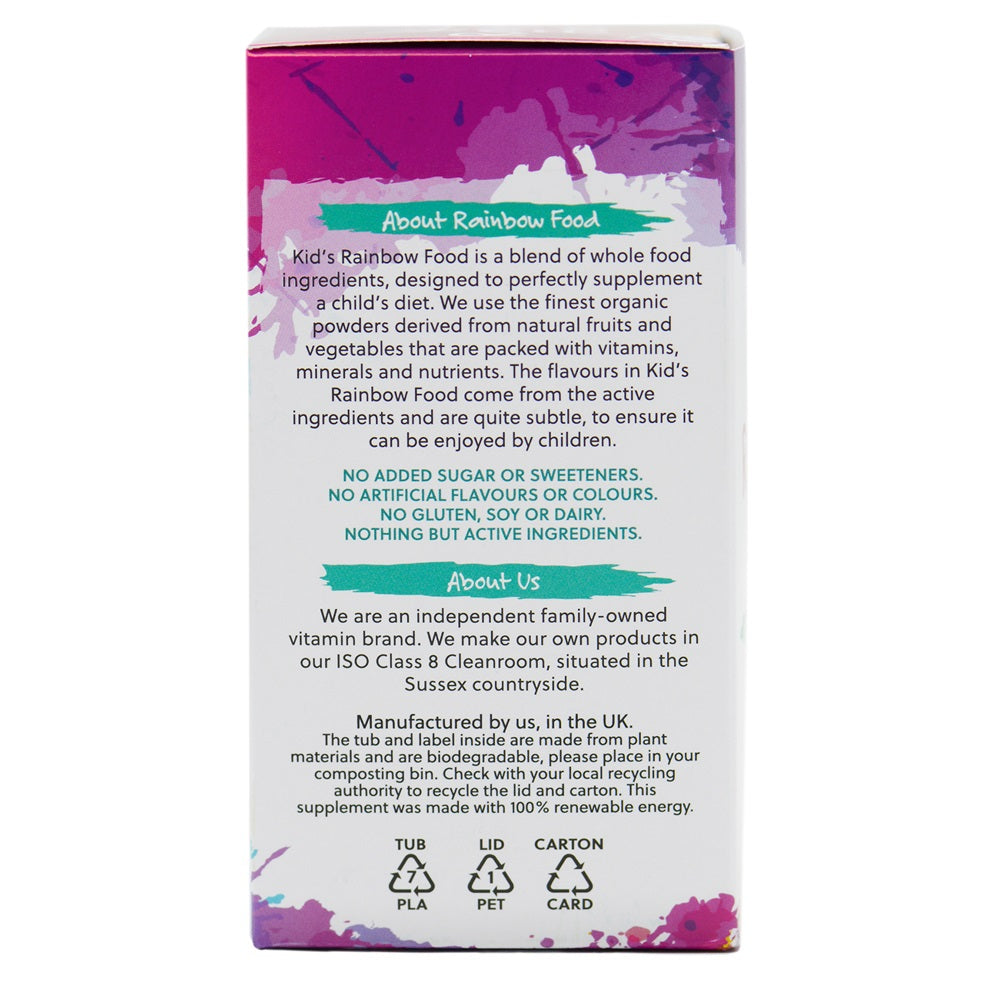 G&G Vitamins – Kids Rainbow Food – 100g Organic Multivitamin Drink Powder