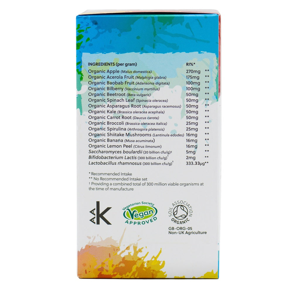 G&G Vitamins – Kids Rainbow Food – 100g Organic Multivitamin Drink Powder
