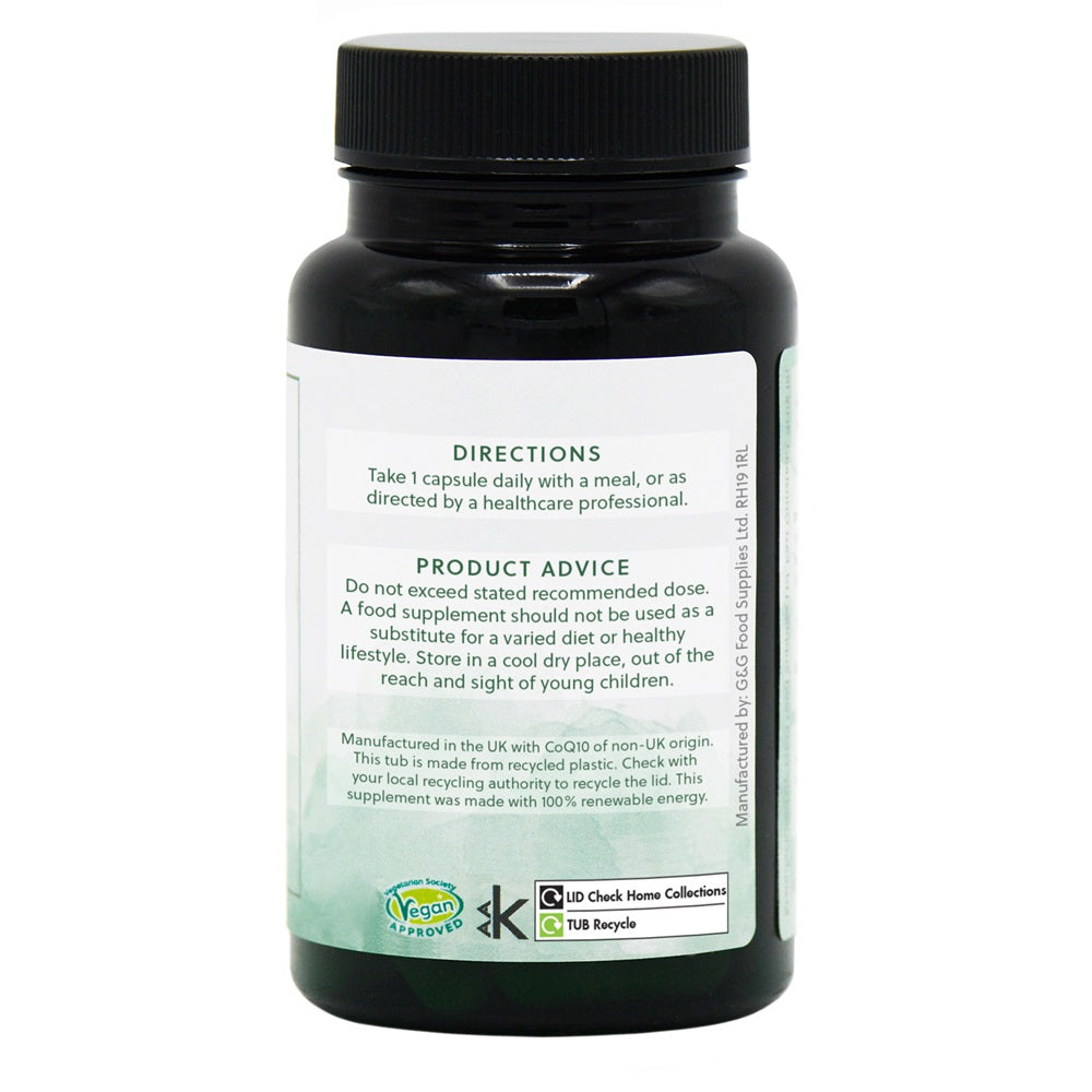 G&G Vitamins – CoQ10 100mg – 60 Vegan Capsules