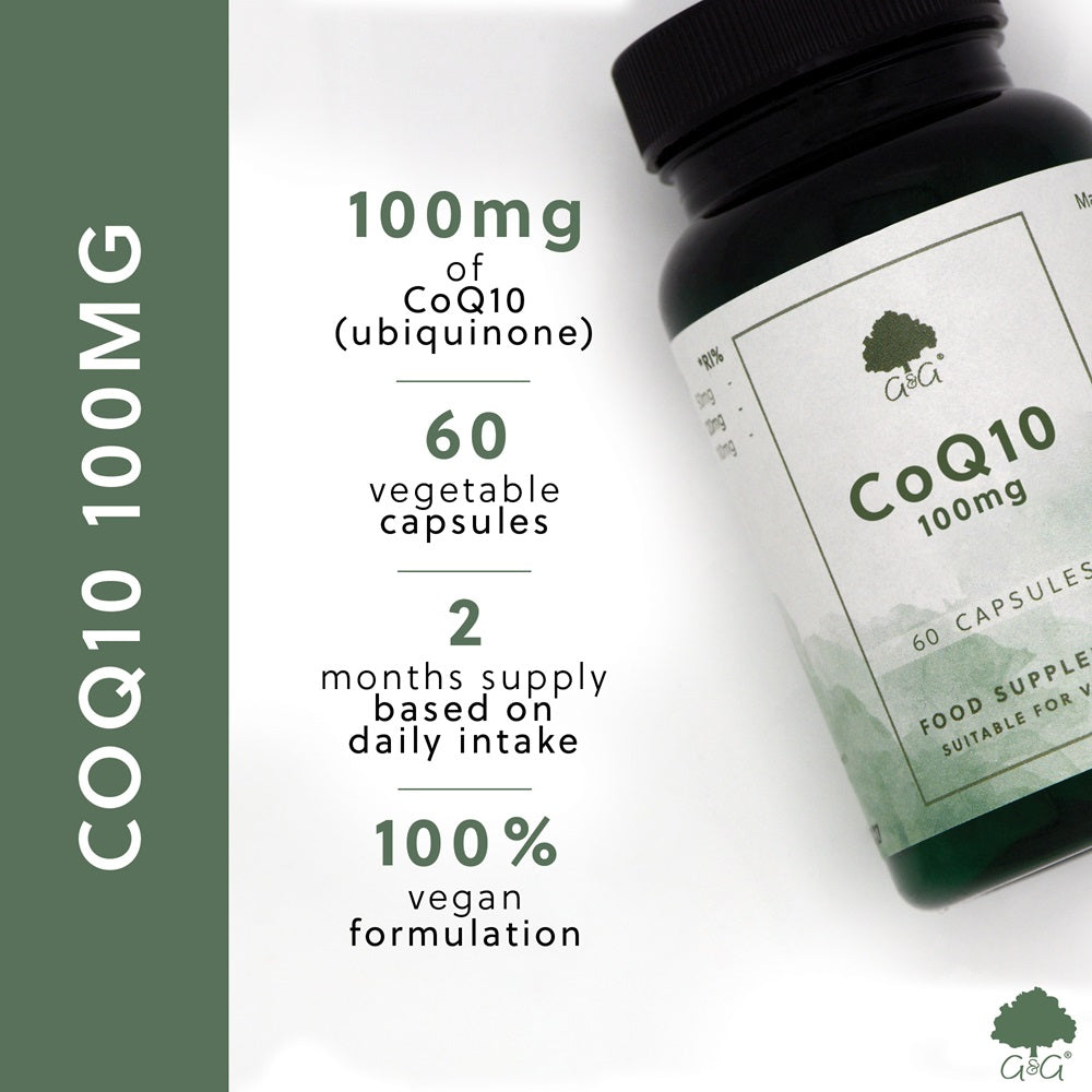 G&G Vitamins – CoQ10 100mg – 60 Vegan Capsules