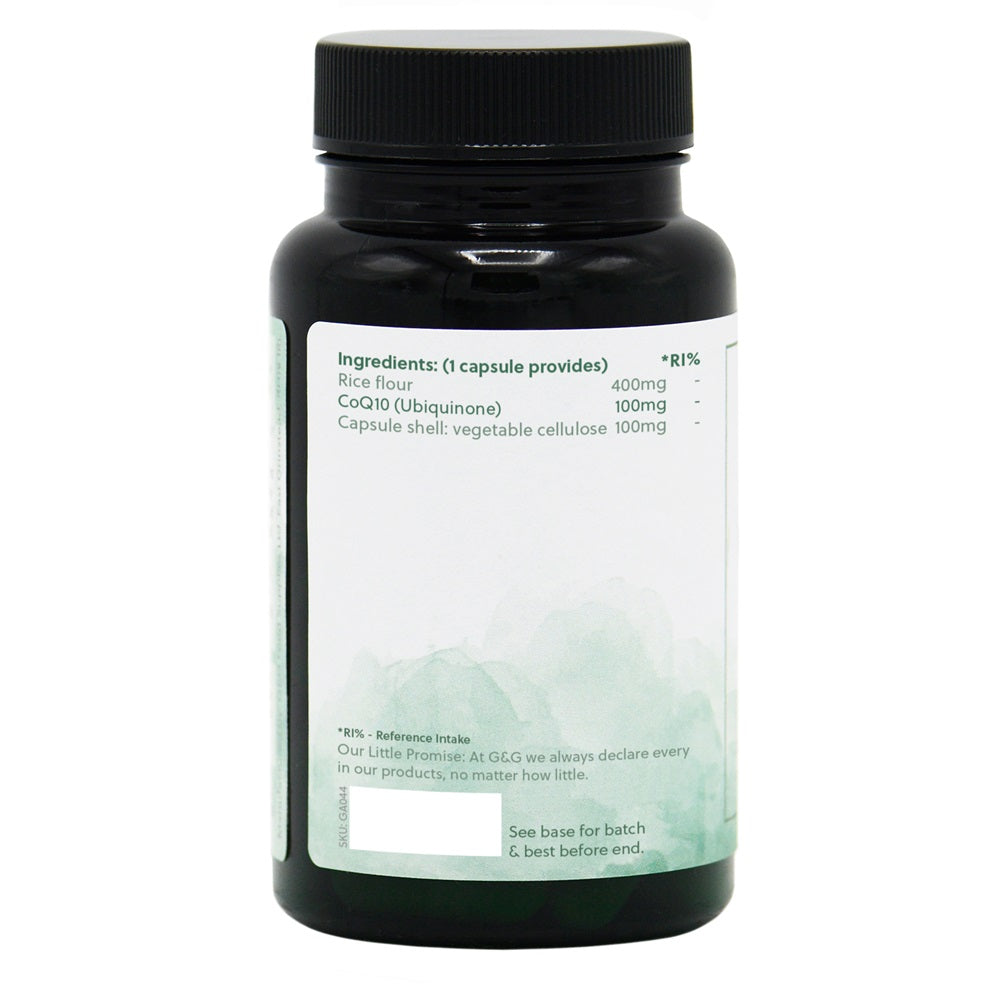 G&G Vitamins – CoQ10 100mg – 60 Vegan Capsules