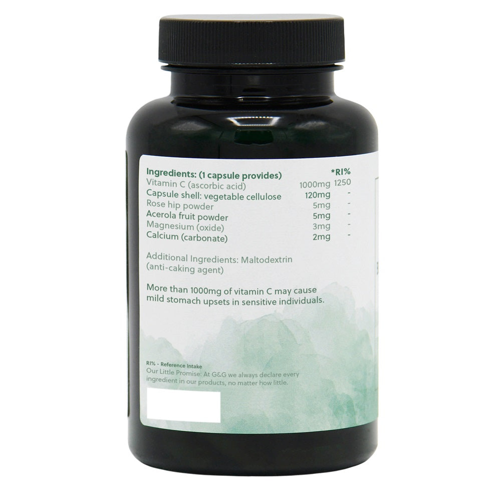 G&G Vitamins - Vitamin C Complex 1000mg - 120 Vegan Capsules