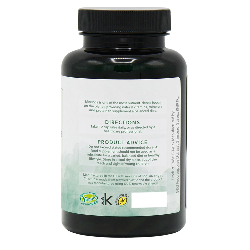 G&G Vitamins - Moringa Oleifera Leaf 500mg - 120 Vegan Capsules