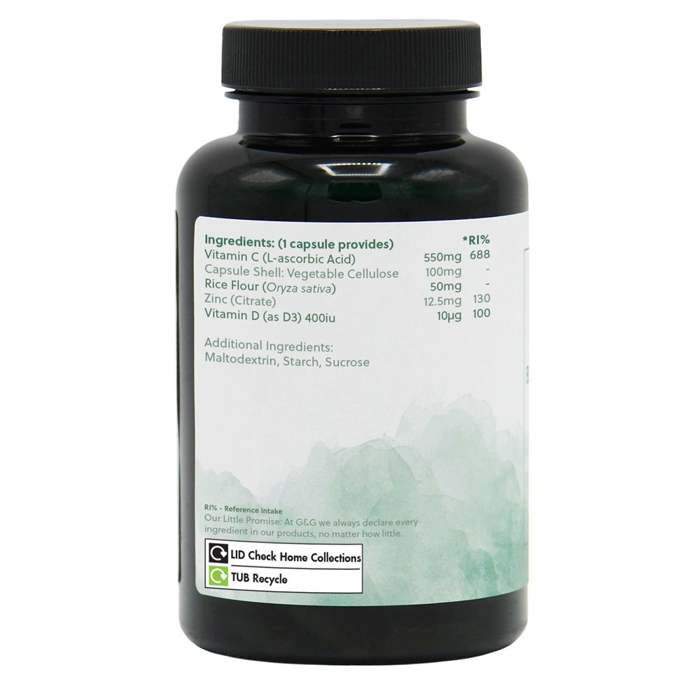 G&G Vitamins - D3, Zinc & C - 90 Capsules