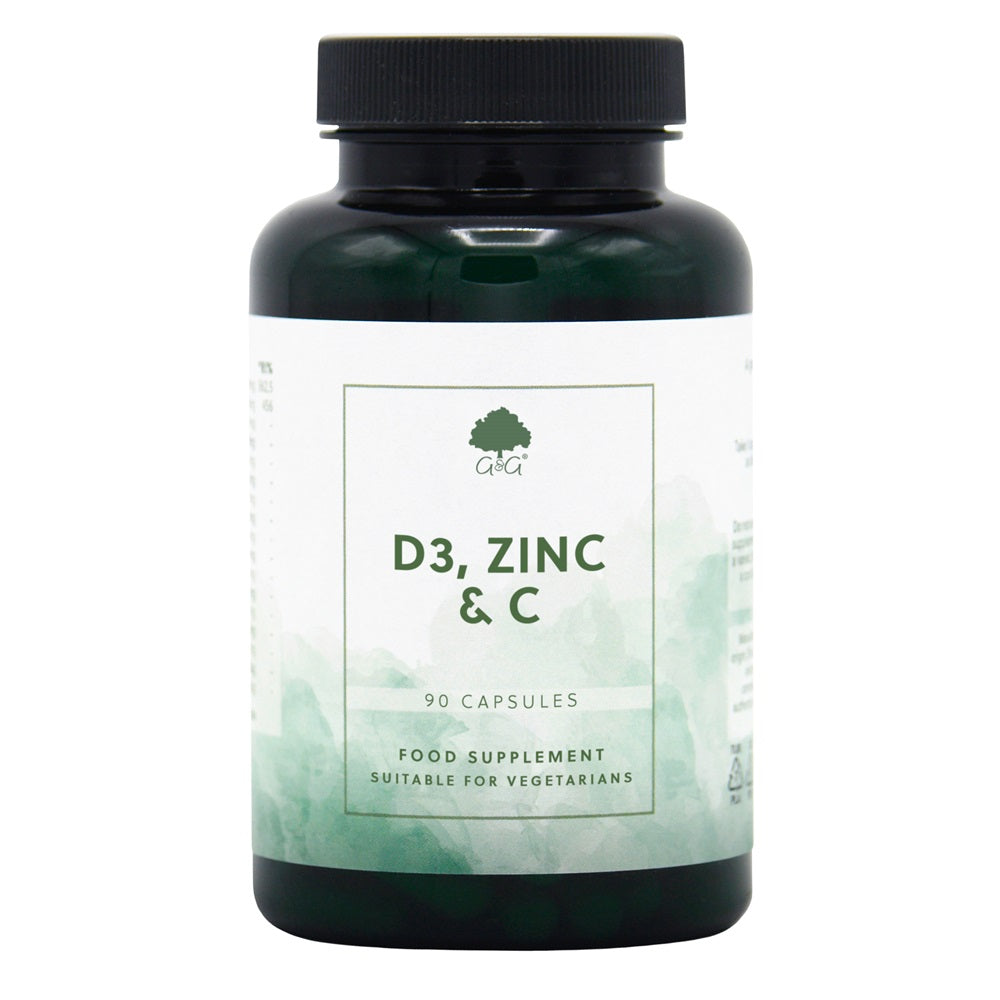 G&G Vitamins - D3, Zinc & C - 90 Capsules