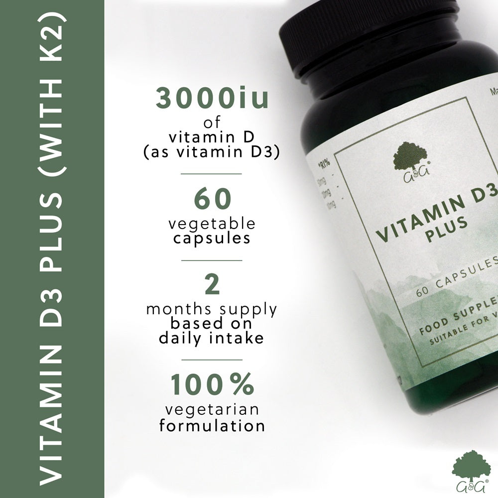 G&G Vitamins - Vitamin D3 Plus - 60 Capsules