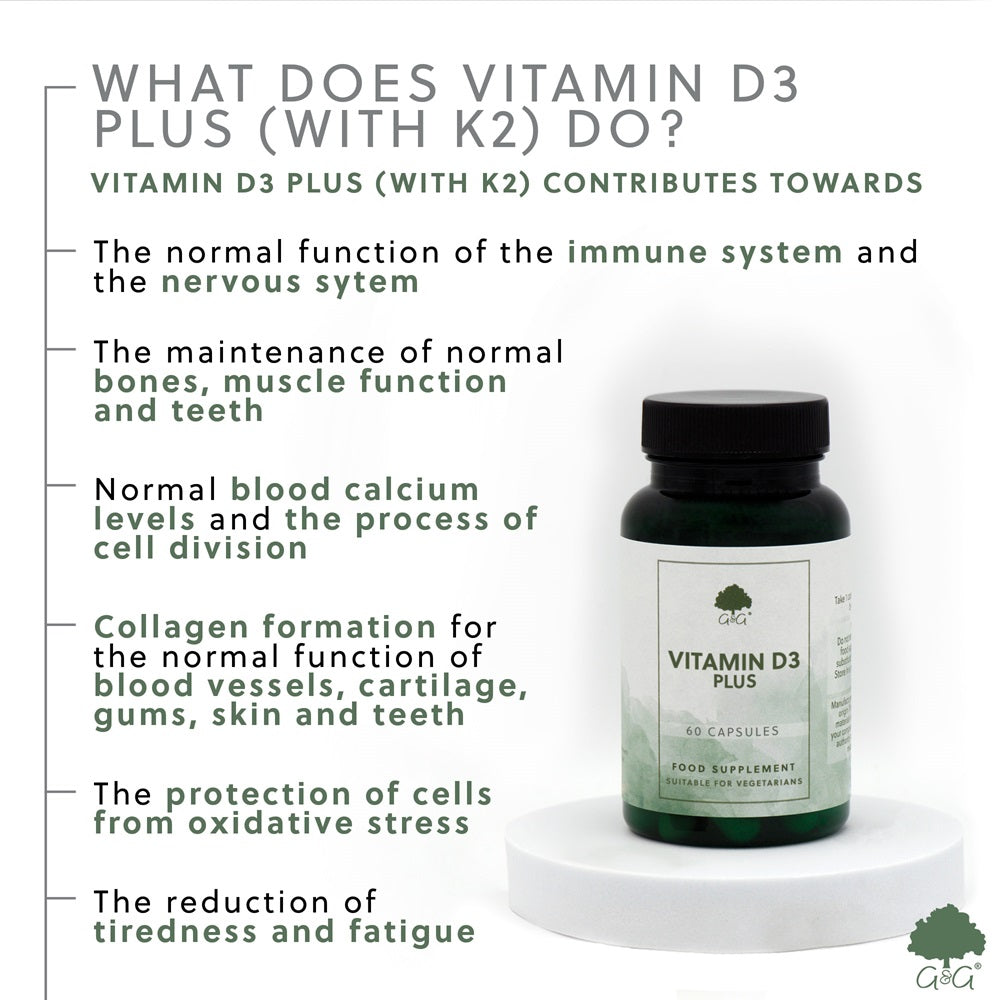 G&G Vitamins - Vitamin D3 Plus - 60 Capsules