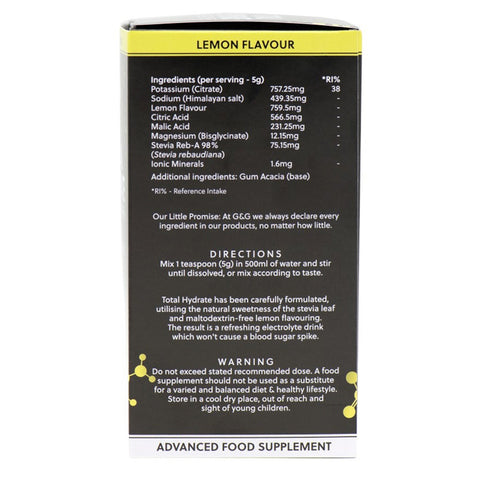 G&G Vitamins - Total Hydrate Electrolyte Drink Mix - 150g Powder