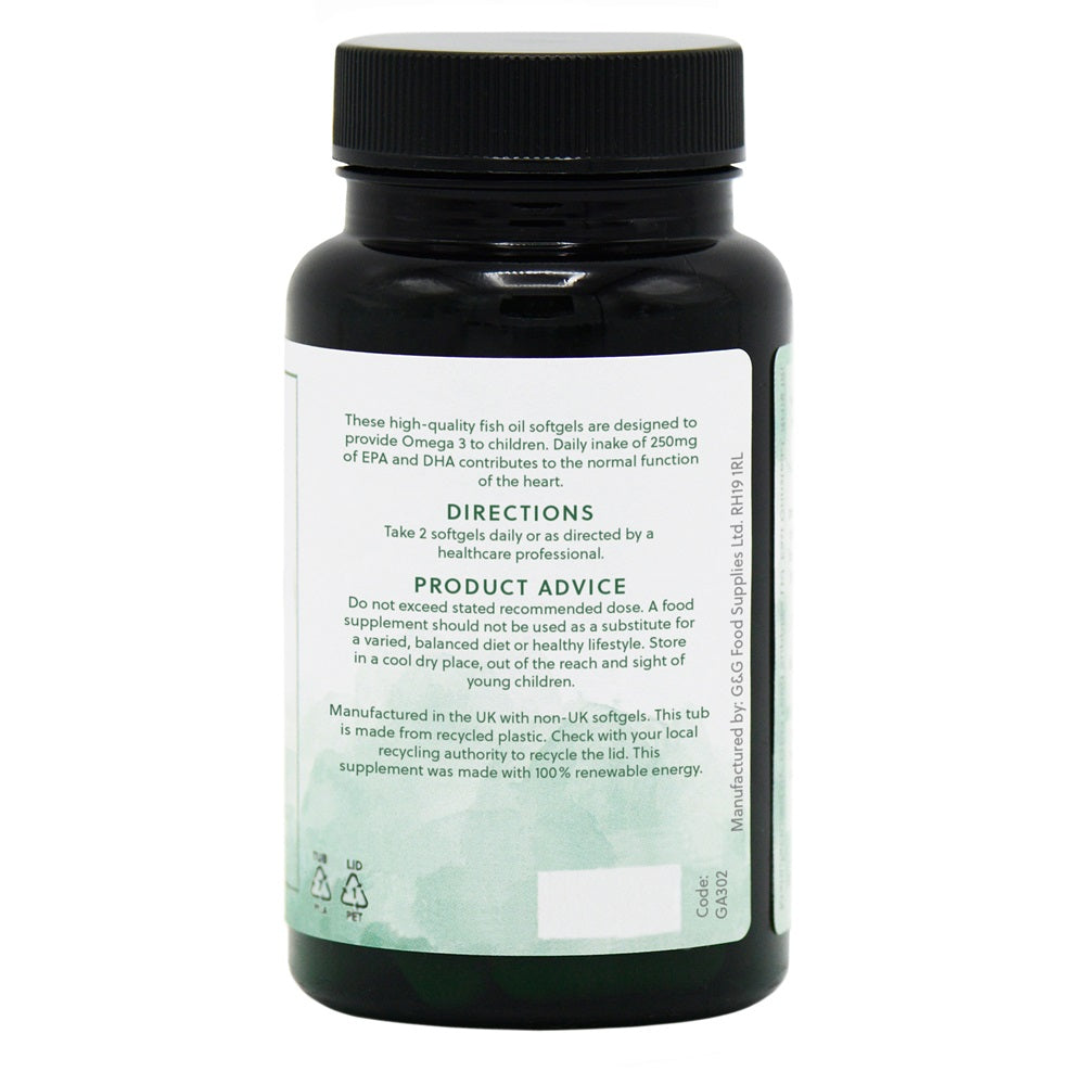G&G Vitamins – Children’s Fish Oil 500mg – 120 Softgels
