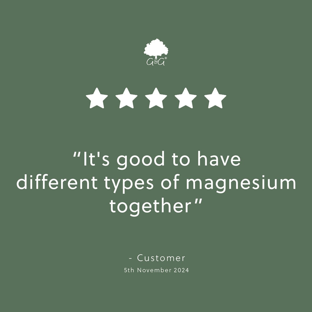 G&G Vitamins - Triple Magnesium Complex 74mg - 90 Vegan Capsules
