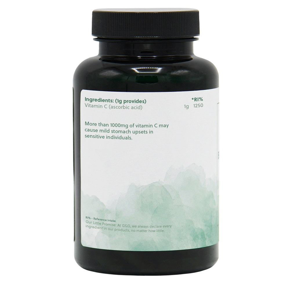 G&G Vitamins - Vitamin C Pure Powder - 150g Vegan Powder
