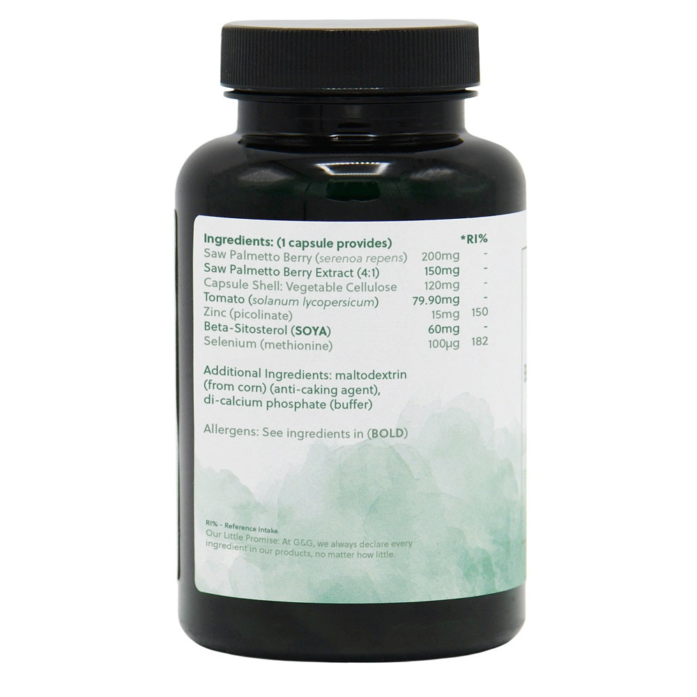 G&G Vitamins - Saw Palmetto & Zinc Complex - 120 Vegan Capsules