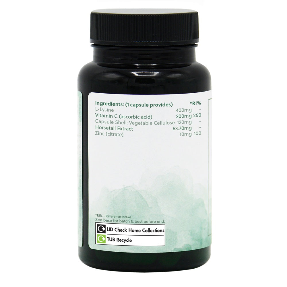 G&G Vitamins - L-Lysine Complex 400mg - 60 Vegan Capsules