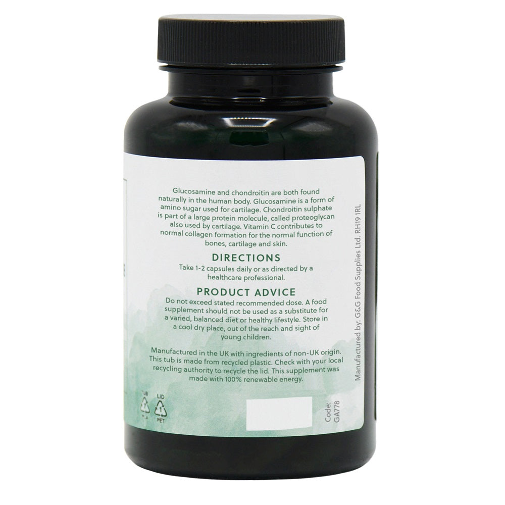 G&G Vitamins - Glucosamine, Chondroitin & Vitamin C - 120 Capsules