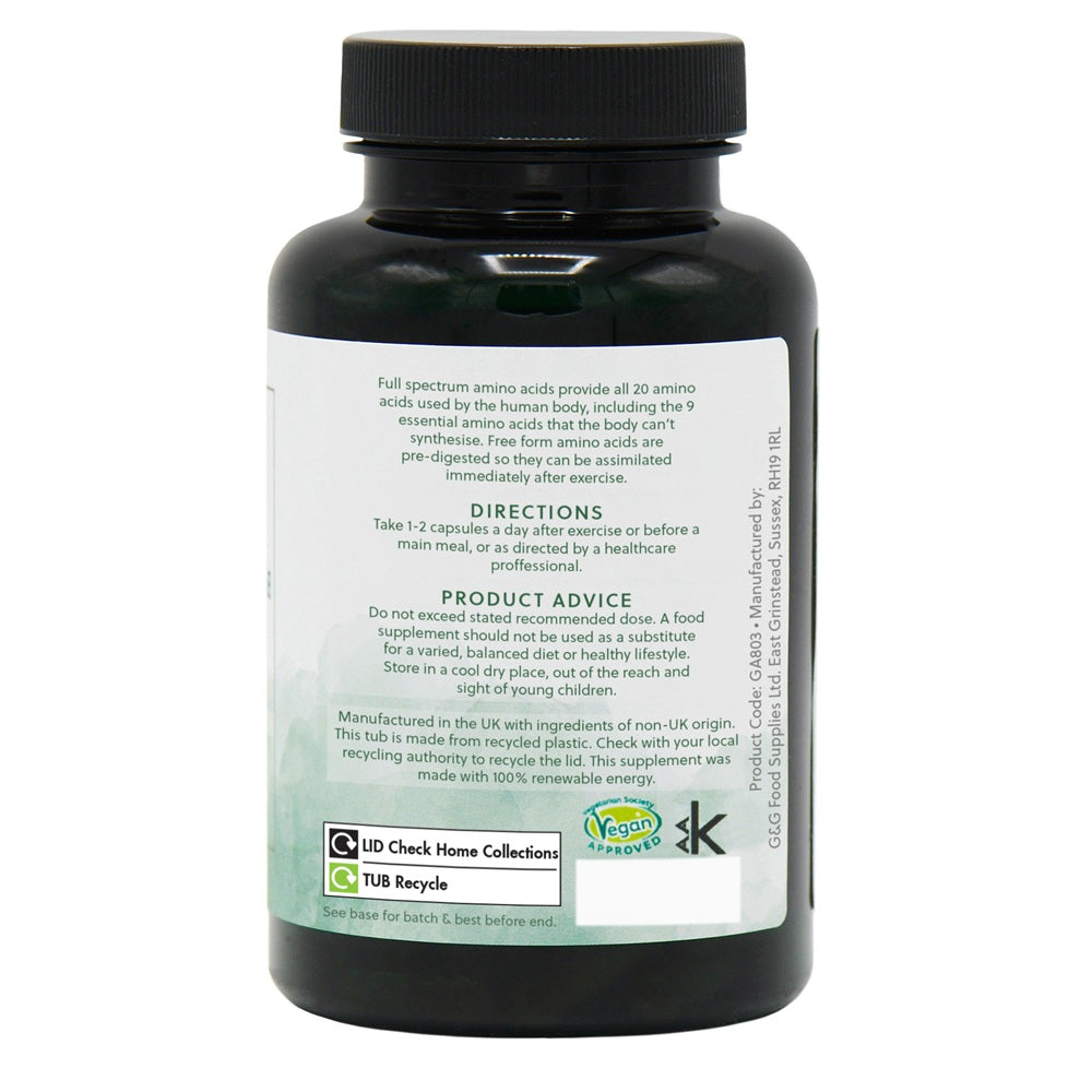 G&G Vitamins - Full Spectrum Amino Acids - 120 Capsules