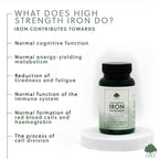 G&G Vitamins - High Strength Iron 50mg - 60 Vegan Capsules