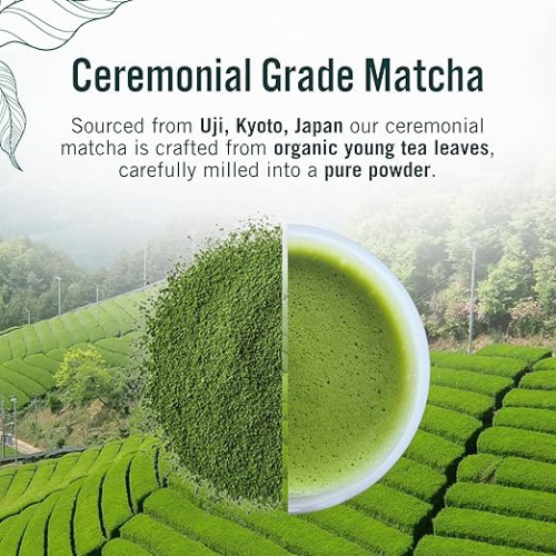 Green Origins – Organic Japanese Ceremonial Matcha Green Tea Powder – 30g