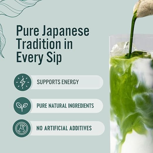 Green Origins – Organic Japanese Ceremonial Matcha Green Tea Powder – 30g