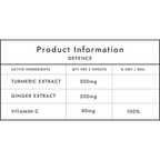 Gumi Vitamins - Defence – Ashwagandha, Turmeric & Ginger Gummies 300g - 30 Servings (60 Gummies)