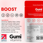 Gumi Vitamins - Detox - Apple Cider Vinegar 300g - 30 Servings (60 Gummies)