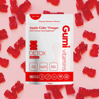 Gumi Vitamins - Detox - Apple Cider Vinegar 300g - 30 Servings (60 Gummies)
