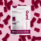 Gumi Vitamins - Power Creatine Gummies 300g - 30 Servings (60 Gummies)