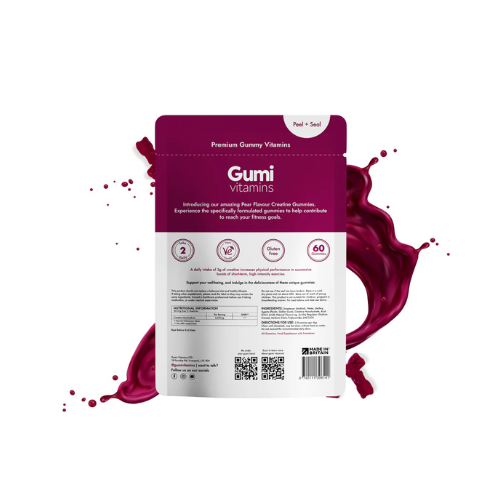 Gumi Vitamins - Power Creatine Gummies - 30 Servings (60 Gummies)