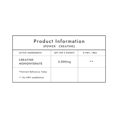 Gumi Vitamins - Power Creatine Gummies - 30 Servings (60 Gummies)