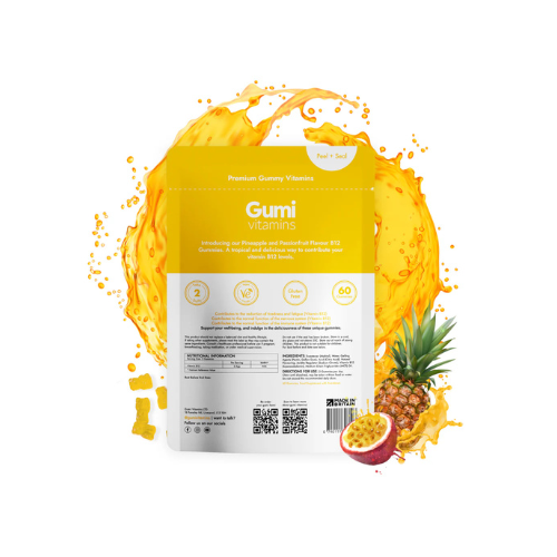 Gumi Vitamins - Restore - Vitamin B12 Gummies - 30 Servings (60 Gummies)