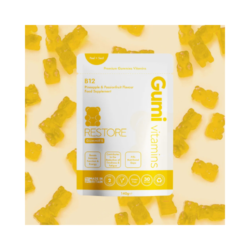 Gumi Vitamins - Restore - Vitamin B12 Gummies - 30 Servings (60 Gummies)