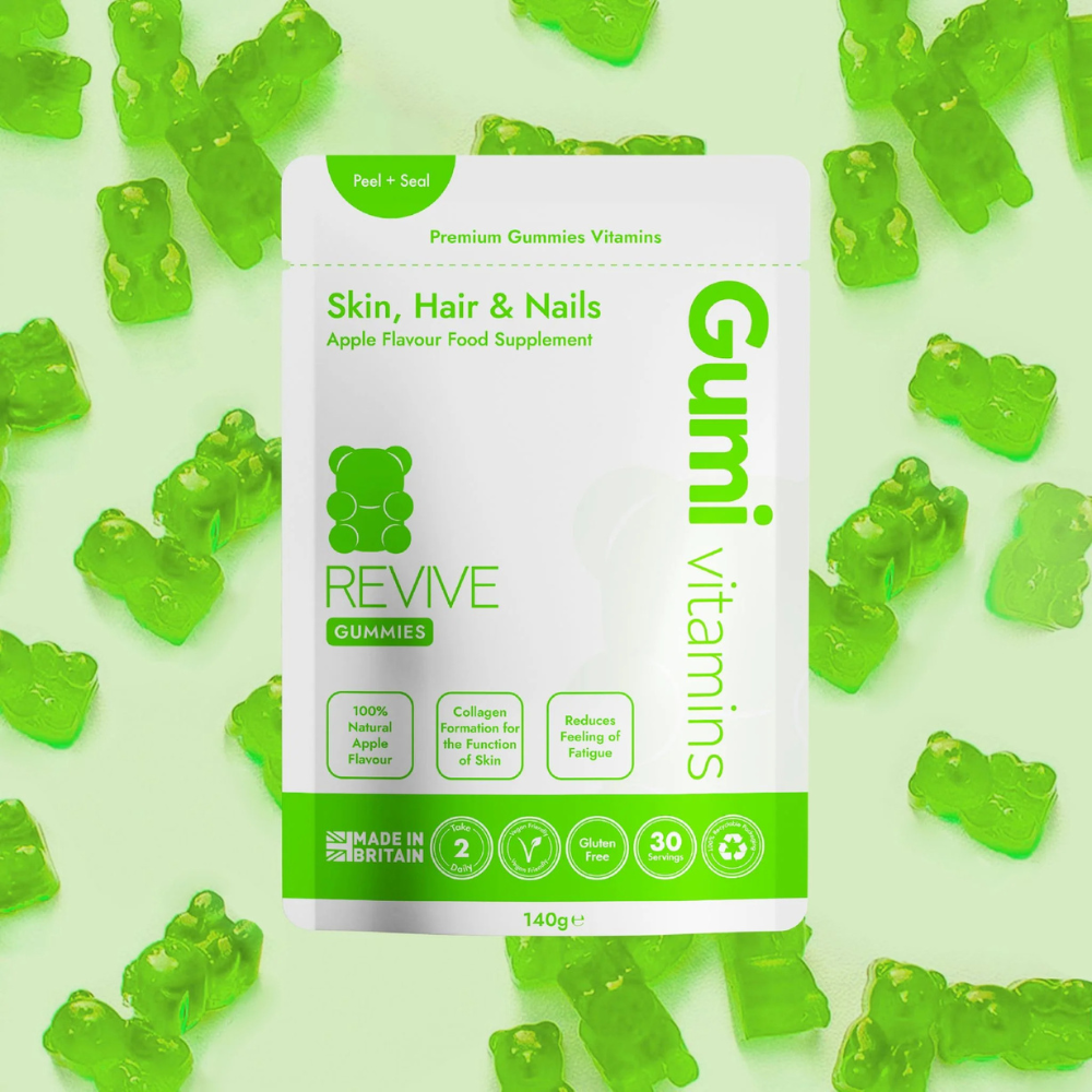 Gumi Vitamins - Revive - Skin, Hair & Nails 300g - 30 Servings (60 Gummies)